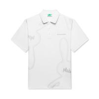 柏拉兔联名GXG夏季简约休闲满印短袖POLO衫男