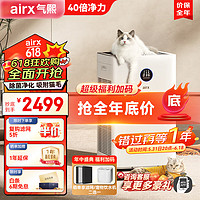 airx 气熙 空气净化器 除雾霾过敏源PM2.5除烟尘异味除菌除甲醛空气净化机家用办公室净化器A8P