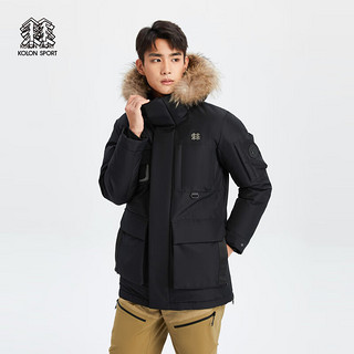 KOLON SPORT 可隆鹅绒户外戈尔防泼水极地防风羽绒服 黑色BK 175/L