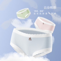 CariaKnar新蕾丝内裤棉女纯棉薄款透气孔裆布舒适简约女生三角裤