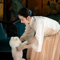 一城风絮菊隐清风丨原创设计夏款丨中式薄纱绣花上衣民国风小衫年轻款日常 米色（色差大）绣菊花小衫 M码