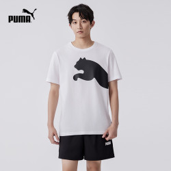 88vippuma彪马官方新款男子休闲印花纯棉短袖t恤biglogotee678086