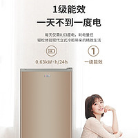 CHIGO 志高 118L立式冰柜小型家用大容量分層抽屜式單冷凍柜母乳儲奶2803