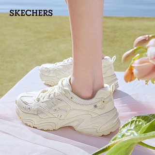 SKECHERS 斯凯奇 花心熊机甲鞋春夏款女鞋厚底增高老爹鞋休闲运动鞋