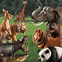 MECHILE 玛奇乐 仿真动物模型玩具套装恐龙野生动物园认知男女孩六一儿童节礼物