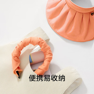蕉下（beneunder）遮阳帽女贝壳帽空顶帽防晒帽夏季防紫外线纭际系列 【发箍款】向阳黄