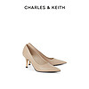 CHARLES & KEITH CHARLES＆KEITH春夏女鞋CK1-60280356简约风尖头通勤高跟单鞋女鞋