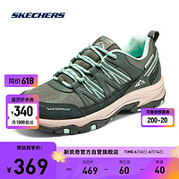 SKECHERS 斯凯奇 女子越野跑鞋徒步户外登山鞋180003 橄榄绿/OLV 36.5