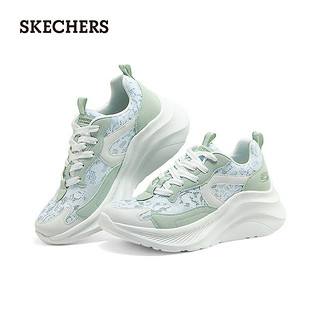 斯凯奇（Skechers）2024年赵露思同款糕糕鞋夏季舒适透气运动休闲女鞋117520 薄荷绿/SAGE 40 尺码偏大，选小一码