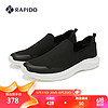 Rapido 雳霹道 2024年春季款简约休闲鞋舒适轻便健步鞋CQ4ZK3S10 黑色 37