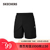 SKECHERS 斯凯奇 夏季男子凉感休闲裤运动短裤P224M053 碳黑/0018 L