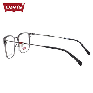 李维斯（Levi's）眼镜框男款近视眼镜架LV7168/TI7+国产1.598防蓝光镜片 TI7黑色/枪色