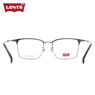李维斯（Levi's）眼镜框男款近视眼镜架LV7168/TI7+国产1.598防蓝光镜片 TI7黑色/枪色