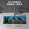JOMOO 九牧 不锈钢手工大单槽厨房水槽套餐洗菜盆洗碗水池台下盆单双槽
