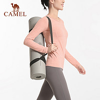 88VIP：CAMEL 骆驼 瑜伽服长袖t恤春打底衫一体织紧身衣运动服跑步健身服上衣女