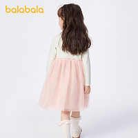 88VIP：巴拉巴拉 童装儿童春季连衣裙女童裙子2024春秋新款小童网纱公主裙