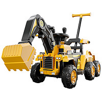 88VIP：宝贝趣 挖掘机可坐人玩具车儿童男女小孩电动遥控挖土机超大号工程车勾机