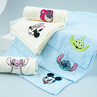 88VIP：Disney 迪士尼 儿童婴儿宝宝全棉纱布面巾纯棉洗脸吸水家用擦脸不掉毛手巾