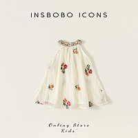 88VIP：insbobo 女童夏裝連衣裙2024新款吊帶裙兒童夏裝時髦洋氣寶寶裙子
