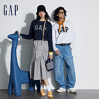 Gap 盖璞 LOGO亲肤纯棉长袖T恤892184