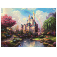 Toy Town 玩具堡 拼图成人大颗粒儿童高难度玩具女朋友闺蜜减压礼物油画世界名画 彩虹城堡-1000片