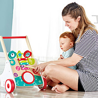88VIP：Hape 音樂學步車兒童1-3歲益智力玩具寶寶邁步手推車木制生日禮物