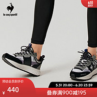 乐卡克 法国公鸡男女款低帮复古跑步休闲鞋运动鞋CMT-233420 灰/黑/LGB 36