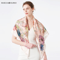 玛丽亚.古琦(玛丽亚古琦 MARJA KURKI)真丝丝巾女大方巾礼盒 加大高档桑蚕丝披肩丝绸 粉色