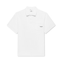 GXG 男装 商场同款 白色华夫格简约POLO衫 23年夏季新品GE1240992D