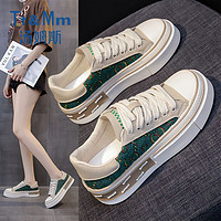 Tt&Mm 汤姆斯 帆布鞋女2024年夏季新款潮小白鞋运动鞋休闲鞋跑步鞋