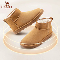 CAMEL 駱駝 男鞋2023冬季新款男士戶外防滑棉鞋時尚加絨保暖東北雪地靴