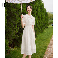 OSA欧莎新中式改良旗袍国风连衣裙女年气质雪纺裙子