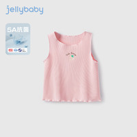 JELLYBABY女童背心夏季薄款儿童无袖夏装上衣抗菌夏洋气童装小宝宝夏天衣服