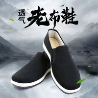 强人3515男鞋透气老布鞋男休闲工作鞋软底防滑百搭休闲爸爸布鞋