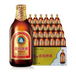 tsingtao青岛啤酒小棕金11度精酿系列整箱296ml24瓶赠纯生10度4罐