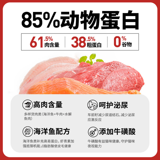 88VIP：cheer share 畅享 优品猫粮无谷高肉全价全期10kg