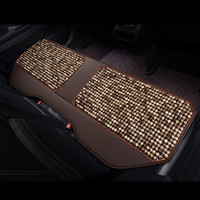 车优友（CEYOYO）菩提子汽车坐垫木珠单片夏天透气后排三件套货车汽车座垫夏季凉垫 【米花色】后排整体1片 奥迪A6L宝来奔驰E级星瑞新帝豪