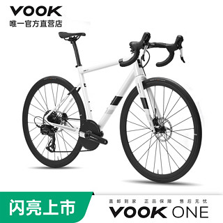 VOOK ONE 公路自行车 13速 碳纤维前叉 碟刹 轻量8.3kg 【最新】白色13速 XL 身高182-192cm 白色 13速 第2批