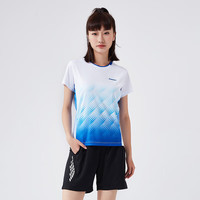 kawasaki川崎专业羽毛球服女款运动短袖T恤速干K2013 白色