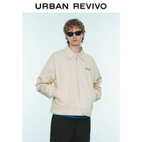 UR【环球-Hotstuff】秋冬男减龄感印花棉服外套UMV130056 卡其 S(XS-S)