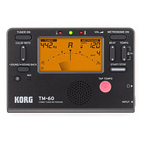 KORG 科乐格TM60调音表黑色 电子调音器节拍器二合一多功能校音器通用