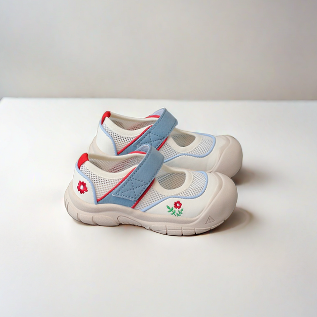 ABC童鞋 ABC女童运动鞋2024夏季新款中大童休闲网面鞋透气软底单网大头鞋