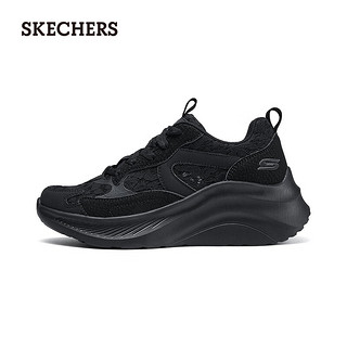 斯凯奇（Skechers）2024年赵露思同款糕糕鞋夏季舒适透气运动休闲女鞋117520 全黑色/BBK 36.5 尺码偏大，选小一码