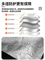 礼辉 加厚遮阳布防晒隔热户外防水防雨篷布苫布塑料油帆布挡风车棚蓬布