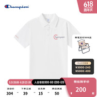 Champion纯棉短袖polo衫男士2024春夏商务休闲运动t恤上衣潮