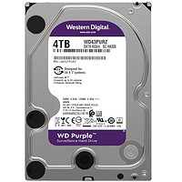 PLUS会员：西部数据 监控级硬盘 WD Purple 西数紫盘 4TB