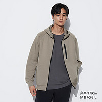 UNIQLO 優衣庫 男裝女裝彈力快干連帽拉鏈運動開衫長袖外套460325 465202