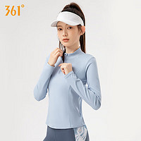 361°瑜伽服女长袖运动上衣春秋普拉提训练T恤跑步速干运动健身服