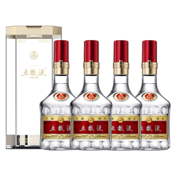 WULIANGYE 五粮液 浓香型白酒第八代普五52度500ml*4瓶