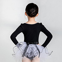 SANSHA 三沙 法國三沙兒童芭蕾舞蹈服TUTU紗裙練功服開襠長袖演出服